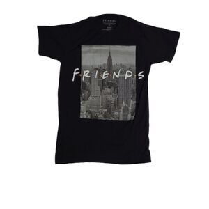 FRIENDS NYC skyline‎ black and white photo unisex short sleeve tee shirt S